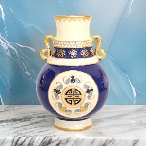Bats of Abundance Small Cloisonne Vase
