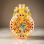 Blossoming Lovebirds Small Cloisonne Vase
