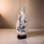 Blossoming White Flowers Mesh Porcelain Vase