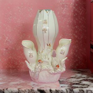 Happy Family Gu Chi Porcelain Vase