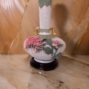 Dreamy Flower Paradise Mesh Porcelain Vase