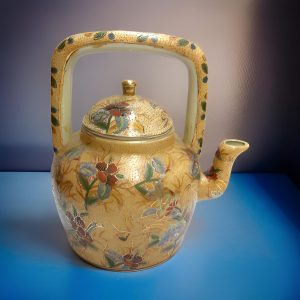 Flowery Forest Hand-Painted Porcelain Teapot