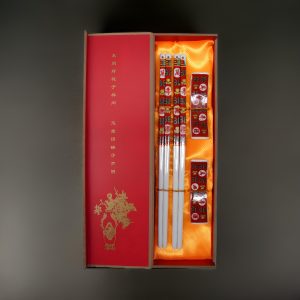 Longevity – Two Pairs of Blue Porcelain Chopsticks Gift Set