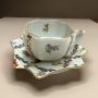 Summer Flowers Maze Porcelain Cup with Small Plate