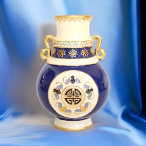 Bats of Abundance Small Cloisonne Vase