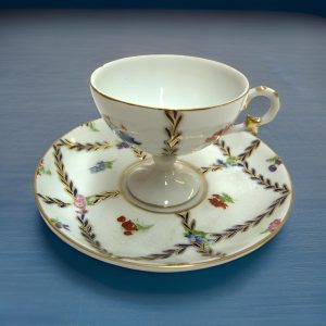 Flowery Maze Porcelain Cup with Small Plate