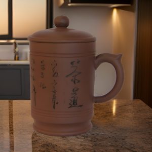 Poetic Good Luck Ceramic Tea Cup