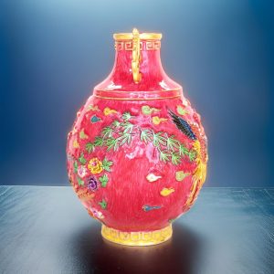 Great Abundance Pink Phoenix Vase