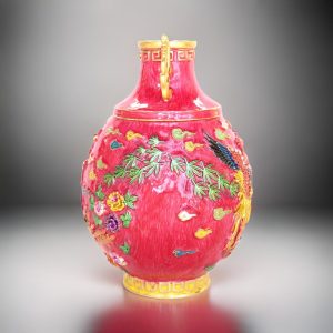 Great Abundance Pink Phoenix Vase