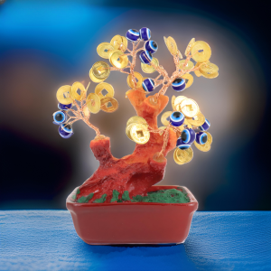 Evil Eye & Money Protection & Wealth Crystal Tree