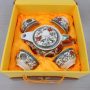 Enflowered Birds Tea Set – One Teapot and Four Cups
