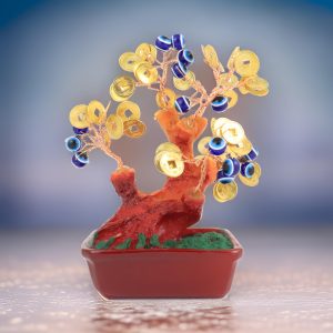 Evil Eye & Money Protection & Wealth Crystal Tree