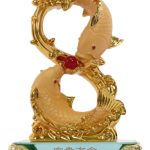 Golden Double Feng Shui Fishes for Career and Fortune