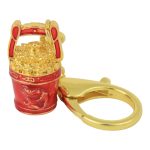 Vibrant Green Buckets of Gold & Prosperity Keychain
