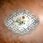 Happy Flowering Porcelain Plate - MyFengShuiShop
