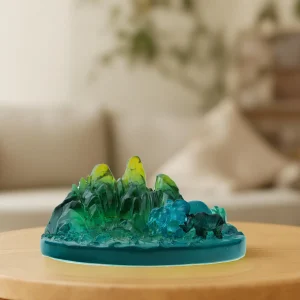 Calming Wildlife Elephant and Rhino Figurine (2)