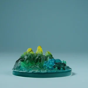 Calming Wildlife Elephant and Rhino Figurine (9)