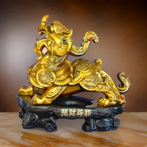 Celestial Guardian Wealth Pi Yao Statue (2)